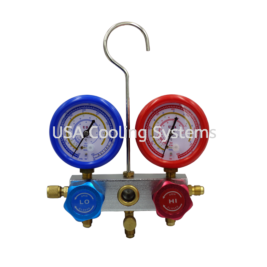 USA Dual Aluminium Manifold Gauge Set USA1004-R32 / LX1004-R32