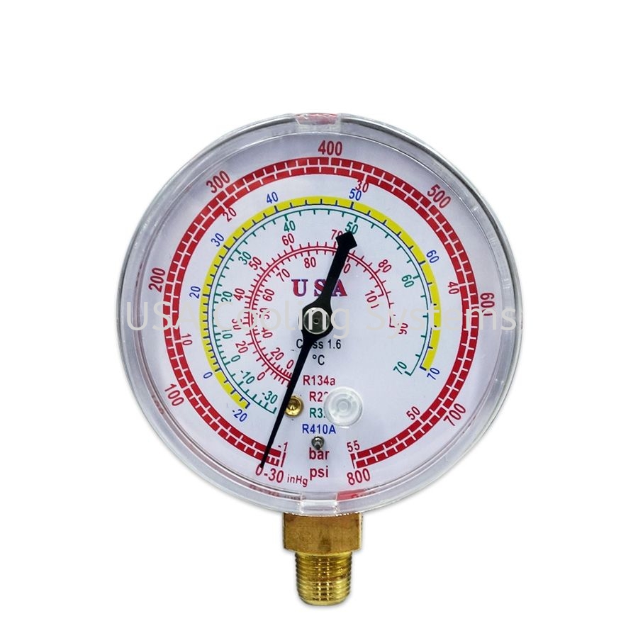 USA Refrigerant Gauge R32 / R410a / R22 / R134a (R)